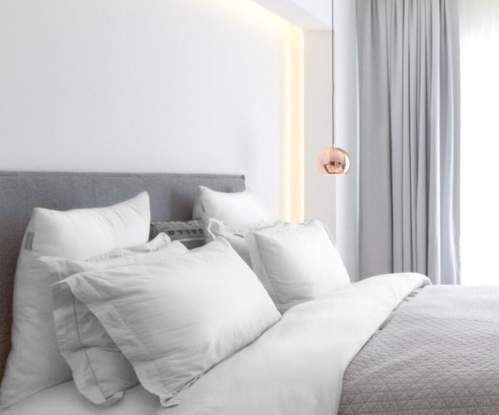 poetically chic residential project bedroom